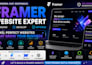 design and develop a responsive framer website figma design figma to framer seo